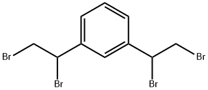 1,3-bis(1,2-dibromoethyl)benzene Struktur