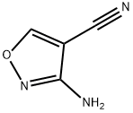 3-アミノイソオキサゾール-4-カルボニトリル 化学構造式