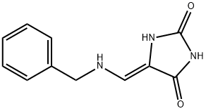 2,4-Imidazolidinedione, 5-[[(phenylmethyl)amino]methylene]-, (5Z)- (9CI) Structure