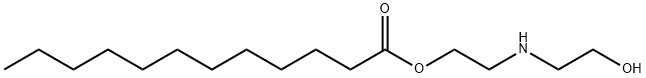 Lauric acid 2-[(2-hydroxyethyl)amino]ethyl ester Struktur