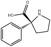 2-PHENYL-PYRROLIDINE-2-CARBOXYLIC ACID 化学構造式
