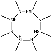 1,2,3,4,5,6,7,8-八甲基环四硅杂氮烷 结构式