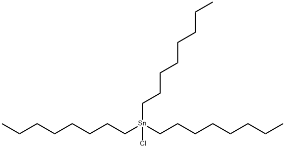 トリオクチルクロロスタンナン 化学構造式