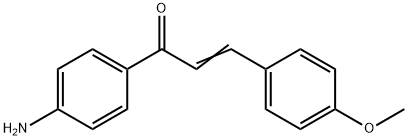 (2E)-1-(4-aminophenyl)-3-(4-methoxyphenyl)prop-2-en-1-one Struktur
