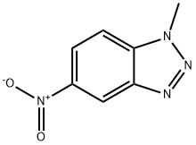 1-メチル-5-ニトロ-1H-ベンゾトリアゾール 化学構造式