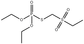 チオりん酸O,O-ジエチルS-(エチルスルホニルメチル) 化学構造式