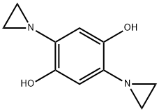 1,4-Benzenediol, 2, 5-bis (1-aziridinyl)- Structure