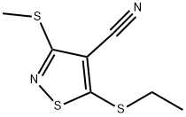 5-(Ethylthio)-3-(methylthio)-4-isothiazolecarbonitrile Structure