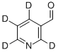 3-Pyridinecarboxaldehyde-D4 结构式