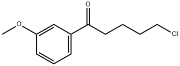 5-クロロ-1-(3-メトキシフェニル)-1-オキソペンタン 化学構造式