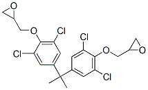 1,1'-Isopropylidenebis[3,5-dichloro-4-(oxiranylmethoxy)benzene] Structure