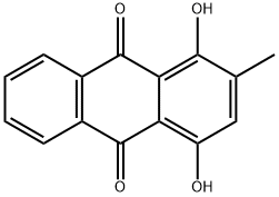 1,4-DIHYDROXY-2-METHYLANTHRAQUINONE 结构式