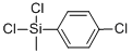 クロロフェニルメチルジクロロシラン MIXED ISOMERS 化学構造式