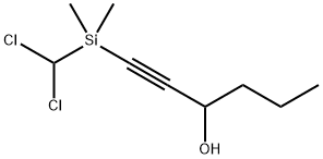 1-[(Dichloromethyl)dimethylsilyl]-1-hexyn-3-ol Structure