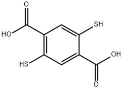 2,5-dimercaptoterephthalic acid Structure