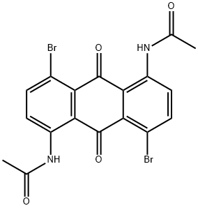 N,N'-(4,8-dibromo-9,10-dihydro-9,10-dioxo-1,5-anthracene-diyl)bisacetamide 结构式