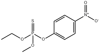 O-Methyl-O-(4-nitrophenyl)-O-ethyl-thiophosphate 结构式