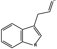 1H-インドール-3-アセトアルデヒド 化学構造式