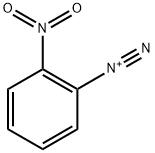 2-ニトロ-1-ベンゼンジアゾニウム 化学構造式