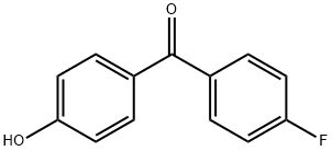 4-フルオロ-4'-ヒドロキシベンゾフェノン 化学構造式