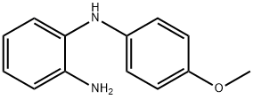 N-(p-メトキシフェニル)-o-フェニレンジアミン 化学構造式