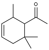 1-(2,6,6-trimethyl-3-cyclohexen-1-yl)ethan-1-one  Struktur