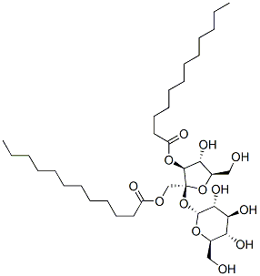 sucrose dilaurate Struktur