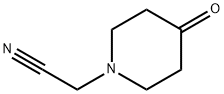 1-Piperidineacetonitrile,4-oxo-(9CI) Struktur