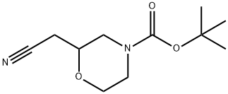 2-CYANOMETHYL-MORPHOLINE-4-CARBOXYLIC ACID TERT-BUTYL ESTER Struktur