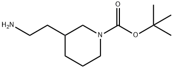 2-(N-Boc-3-哌啶基)乙胺 结构式