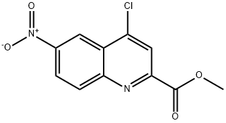 4-氯-6-硝基-2-喹啉羧酸甲酯, 259196-22-0, 结构式