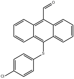 10-[(4-CHLOROPHENYL)THIO]ANTHRACENE-9-CARBOXALDEHYDE Structure
