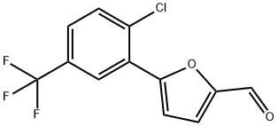 5-[2-クロロ-5-(トリフルオロメチル)フェニル]フルフラール 化学構造式