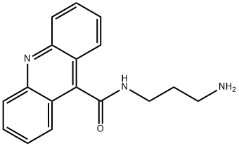 N-(3-氨基丙基)吖啶-9-甲酰胺 结构式