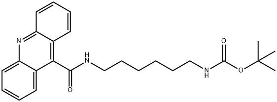 (6-[(ACRIDINE-9-CARBONYL)-AMINO]-HEXYL)-CARBAMIC ACID TERT-BUTYL ESTER, 259222-02-1, 结构式