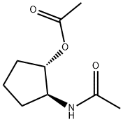 Acetamide, N-[(1S,2S)-2-(acetyloxy)cyclopentyl]- (9CI) Struktur