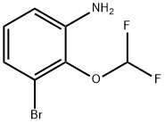 Benzenamine, 3-bromo-2-(difluoromethoxy)- 结构式