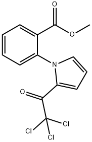 METHYL 2-[2-(2,2,2-TRICHLOROACETYL)-1H-PYRROL-1-YL]BENZOATE Structure