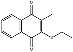 2-(Ethylthio)-3-methyl-1,4-naphthoquinone 结构式