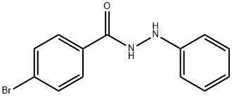 p-Bromobenzoic acid 2-phenylhydrazide Struktur