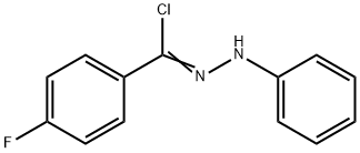 1-[クロロ(4-フルオロフェニル)メチレン]-2-フェニルヒドラジン 化学構造式