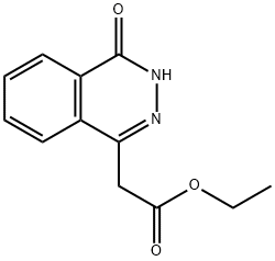(4-OXO-3,4-DIHYDRO-PHTHALAZIN-1-YL)-ACETIC ACID ETHYL ESTER Structure
