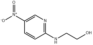 2-[(5-ニトロ-2-ピリジニル)アミノ]エタノール 化学構造式