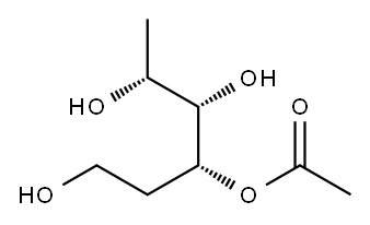 3-O-Acetyl-2,6-dideoxy-D-lyxo-hexose Struktur