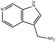 (1H-ピロロ[2,3-C]ピリジン-3-イル)メタンアミン 化学構造式