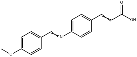 4-[(4-METHOXYBENZYLIDENE)AMINO]CINNAMIC ACID Structure