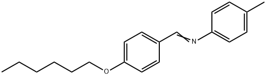 p-Hexyloxybenzylidenep-Toluidine Structure