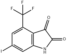 6-IODO-4-TRIFLUOROMETHYL-ISATIN
 Structure