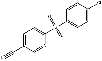 2-(4-CHLOROBENZENESULPHONYL)PYRIDINE-5-CARBONITRILE Structure