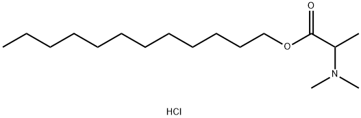 Dodecyl 2-(N,N-dimethylamino)propionate Hcl Structure